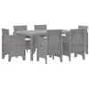 Image de vidaXL Ensemble de Salle à Manger pour Jardin 7 pc Gris Clair