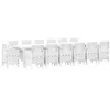 Image de vidaXL Ensemble de Salle à Manger pour Jardin 15 pcs Blanc Rattan Polt, Ensemble de Salle à Manger Chic pour Jardin et terrasse, mobilier extérieur léger, Moderne pour Vos Repas en Plein air