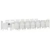 Image de vidaXL Ensemble de Salle à Manger de Jardin avec Coussins 17 pcs Blanc, Ensemble de Salle à Manger extérieur pour Famille, Meuble Moderne, idéal pour Repas Style Jardin
