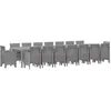 Image de vidaXL Ensemble de Salle à Manger de Jardin avec Coussins 17 pc PP