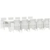 Image de vidaXL Ensemble de Salle à Manger pour Jardin avec Coussin 11 pcs, Ensemble de Salle à Manger Moderne pour Jardin et terrasse, léger, résistant aux intempéries, élégant