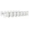 Image de vidaXL Ensemble de Salle à Manger de Jardin avec Coussins 15 pcs Blanc, Ensemble de Salle à Manger extérieur pour Famille, Meuble Moderne, idéal pour Repas Style Jardin