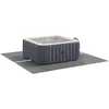 Image de vidaXL Tapis de Piscine Gris Clair 274 x 274 x 0,1 cm Tissu Non tissé, Couverture de Piscine Pliable pour Jardin et terrasse, Mat amortissant, Durable, Accessoire d'été Compact