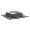 Image de vidaXL Tapis de Piscine 396 x 396 x 0,1 cm Carré Tissu Non tissé