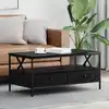 Image de vidaXL Table basse Chêne noir 100 x 51 x 45 cm Bois d'ingénierie