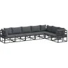 Image de vidaXL Ensemble de canapé de Jardin avec Coussin 7 pcs, Canapé Moderne en Aluminium, mobilier de Jardin stylé, Coin Lounge Polyvalent, Confort extérieur