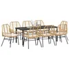 Image de vidaXL Ensemble de Salle à Manger pour Jardin 9 pcs Marron polyrotin, Ensemble de Salle à Manger Moderne, mobilier extérieur Robuste, Jardin et terrasse, résistant aux intempéries