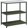 Image de vidaXL Rangement de Cuisine Vert Olive 90 x 50 x 92 cm Acier, Rangement de Cuisine Moderne, étagère rectangulaire, Solution en Acier Robuste, organisé pour la Maison