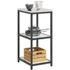 Image de vidaXL Rangement de Cuisine avec étagère Blanc 40 x 50 x 92 cm Acier, Rangement de Cuisine Moderne, étagère rectangulaire, Solution en Acier Robuste, organisé pour la Maison