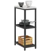 Image de vidaXL Rangement de Cuisine avec étagère Noir 30 x 50 x 92 cm Acier, Rangement de Cuisine Moderne, étagère rectangulaire, Solution en Acier Robuste, organisé pour la Maison