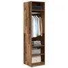 Image de vidaXL Armoire avec Stockage Bois Ancien Bois d'ingénierie, Armoire élégante, Solutions de Rangement spacieuses, Organisateur Moderne de vêtements, Style Fonctionnel