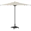 Image de vidaXL Pied de Parasol Noir 45 x 45 x 31,5 cm, Support de Parasol de terrasse, Solution d'ombre Moderne, résistant aux intempéries, protège des UV