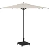 Image de vidaXL Pied de Parasol Noir 45 x 45 x 31,5 cm, Socle Moderne pour Parasol, Support Robuste en Acier, idéal pour Jardins et terrasses, Tient au Frais
