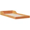 Image de vidaXL Cadre de lit Brun Cire 100 x 200 cm Pin Massif, Cadre de lit Plateforme Moderne, en Bois de pin, Meuble de Chambre Rustique, idéal pour Les invités