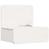 Image de vidaXL Table de Chevet Blanc 44 x 32,5 x 40 cm Bois Massif en pin, Table de Nuit rectangulaire Chic, Meuble en Bois Traditionnel, organisateurs compacts, Design Intemporel pour la déco