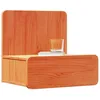 Image de vidaXL Table de Chevet avec tiroir 2 pcs Brun Cire 44 x 32,5 x 40 cm, Table de Nuit rectangulaire Chic, Meuble en Bois Traditionnel, organisateurs compacts, Design Intemporel pour la déco