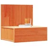 Image de vidaXL Table de Chevet avec tiroir 2 pcs Brun Cire 42 x 32,5 x 40 cm, Table de Nuit compacte en pin, Meuble Solide, déco utile, Style Traditionnel