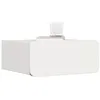 Image de vidaXL Table de Chevet avec tiroir 2 pcs Blanc 39 x 34 x 16,5 cm, Table de Nuit rectangulaire en pin, Meuble Pratique, Parfait pour la Chambre, Rangement élégant