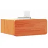 Image de vidaXL Table de Chevet Brun Cire 39 x 34 x 16,5 cm Bois Massif en pin, Table de Chevet en pin élégant, Meuble de Nuit Pratique, Rangement pour Votre déco à la Maison
