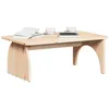 Image de vidaXL Table Basse Naturel 80 x 50 x 31 cm Bois Massif en pin, Table de Salon, café en pin Rustique, Accent pour Petit Espace, déco intérieure, mobilier Polyvalent
