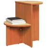 Image de vidaXL Table Basse Brun Cire 50 x 40 x 50 cm Bois Massif en pin, Tables Basses rustiques, Table Ronde en pin, Faite Main, déco Pratique pour Salon, Meuble Durable et stylé