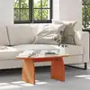 Image de vidaXL Table basse Brun cire 80 x 40 x 35 cm Pin massif