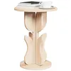 Image de vidaXL Table Basse Naturel 39,5 x 39,5 x 53,5 cm Bois Massif en pin, Table Basse Ronde Rustique, Bois de pin Massif, Meuble Polyvalent, Gain de Place, pièce décorative Fonctionnelle