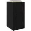 Image de vidaXL Meuble TV Mural 2 pcs Chêne Noir 30,5 x 30 x 60 cm, Salon, Meuble TV Mural Moderne rectangulaire, Rangement élégant, unité média Pratique, Design organisé