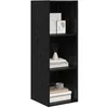 Image de vidaXL Ensemble Meuble TV Montage Mural Chêne Noir 37 x 37 x 107 cm, Salon Moderne, Cabinet Mural rectangulaire, Meuble Gain de Place, Centre de Divertissement, Solutions de Rangement