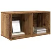 Image de vidaXL Ensemble Meuble TV Marron 72 x 35 x 37 cm Bois d'ingénierie, Meuble TV Rustique Compact pour Salon, Gain de Place, Solution Moderne Murale