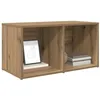 Image de vidaXL Ensemble Meuble TV Marron 72 x 35 x 37 cm Bois d'ingénierie, Meuble TV Rustique Compact pour Salon, Gain de Place, Solution Moderne Murale