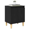 Image de vidaXL Cabinet de Chevet Chêne Noir 40 x 30 x 50 cm Bois d'ingénierie, Table de Nuit compacte, Meuble de Rangement Durable, Organiseur pour Chambre, Essentiel Moderne