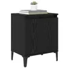 Image de vidaXL Cabinet de Chevet Chêne Noir 40 x 30 x 50 cm Bois d'ingénierie, Table de Nuit compacte, Meuble rectangulaire, Organisateur Durable, Petite Table d’appoint avec tiroir