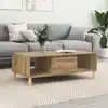 Image de vidaXL Table basse Chêne artisanal 102 x 55 x 35 cm Bois d'ingénierie