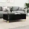 Image de vidaXL Table basse Chêne noir 102 x 55 x 35 cm Bois d'ingénierie
