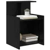 Image de vidaXL Cabinet de Chevet Chêne Noir 40 x 35 x 60 cm Bois d'ingénierie, Meuble de Chevet Compact, Table Moderne, Rangement stylé, mobilier Contemporain, Organisateur Gain de Place