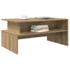Image de vidaXL Table Basse Chêne Artisanal 90 x 55 x 42,5 cm Bois d'ingénierie, Table Basse rectangulaire Moderne, Meuble en Bois, Style Minimaliste, Pratique et Durable