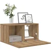 Image de vidaXL Ensemble Meuble TV Marron 60 x 30 x 30 cm Bois d'ingénierie, Meuble Moderne pour Salon, Rangement rectangulaire, Cabinet TV, Centre médiatique Compact, étagères murales