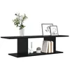 Image de vidaXL Ensemble Meuble TV Noir 103 x 30 x 26,5 cm Bois d'ingénierie, Meuble Mural Rustique pour Le Salon, Gain de Place, Centre de Divertissement, Solution de Rangement Moderne