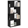 Image de vidaXL Ensemble Meuble TV Noir 60 x 24 x 125,5 cm Bois d'ingénierie, Buffet Mural Moderne, Rangement rectangulaire, Meuble TV Minimaliste, Organisateur de médias, Style Urbain