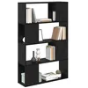 Image de vidaXL Ensemble Meuble TV Noir 80 x 24 x 125 cm Bois d'ingénierie, Buffet Mural Moderne, Rangement rectangulaire, Meuble TV Minimaliste, Organisateur de médias, Style Urbain