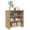 Image de vidaXL Buffet Marron 70 x 41 x 75 cm Bois d'ingénierie, Buffet de Salon, rectangulaire, Meuble de Rangement Rustique, Organisateur Vintage, Pratique pour Votre intérieur