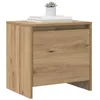 Image de vidaXL Cabinet de Chevet Chêne Artisanal 45 x 34 x 44,5 cm, Décor de Chambre Rustique, Table de Nuit compacte, Table de Rangement Pratique conçue pour Les Petits espaces
