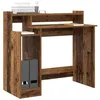 Image de vidaXL Bureau Bois Ancien 97 x 45 x 90 cm Bois d'ingénierie, Bureau Moderne, rectangulaire, Ergonomique, Pratique, Compact avec USB-C, Table d'écriture Polyvalente, Efficace