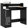 Image de vidaXL Bureau Chêne Noir 97 x 45 x 90 cm Bois d'ingénierie, Bureau Moderne, rectangulaire, Ergonomique, Pratique, Compact avec USB-C, Table d'écriture Polyvalente, Efficace