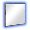 Image de vidaXL Miroir de Salle de Bain LED Bois Ancien 40 x 37 x 8.5 cm, Miroir LED Mural Contemporain, rectangulaire pour toilettage, éclairé et stylé, alimenté par USB