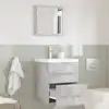 Image de vidaXL Ensemble de mobilier de salle de bain Gris 41 x 38,5 x 48 cm
