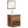 Image de vidaXL Ensemble de mobilier de Salle de Bain Marron 41 x 38,5 x 48 cm, Ensemble de Meubles Modernes rectangulaires pour Une Salle de Bain, Solutions de Rangement durables et Gain de Place