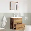 Image de vidaXL Ensemble de mobilier de salle de bain Marron 41 x 38,5 x 48 cm