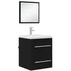Image de vidaXL Ensemble de mobilier de Salle de Bain Noir 41 x 38,5 x 48 cm, Ensemble de Meubles Modernes rectangulaires pour Une Salle de Bain, Solutions de Rangement durables et Gain de Place